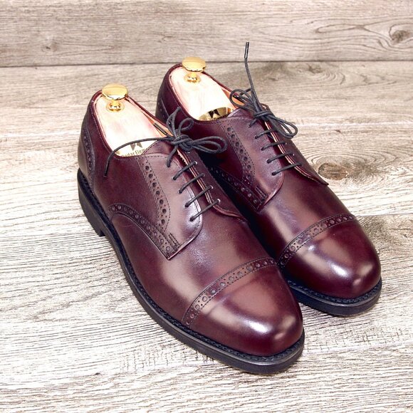 * NIB * $395 Allen Edmonds BENTON 7 E Burgundy * add $15 new Cedar Trees main image 8